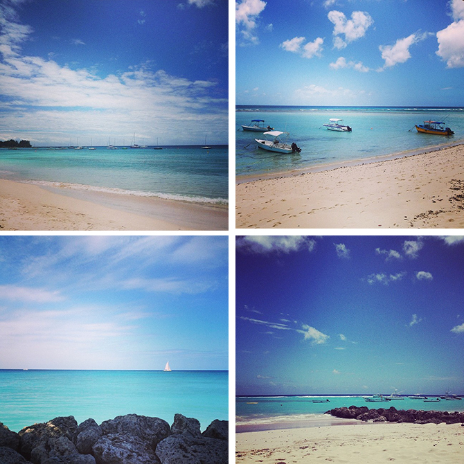 Calm waters of Barbados