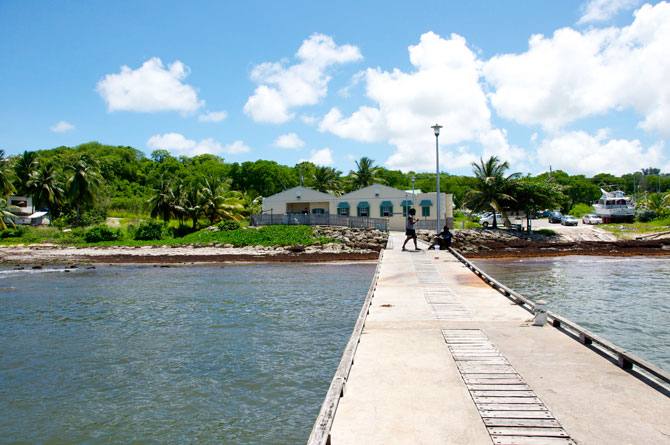 View of the recently renovated Conset Bay Fish Market 