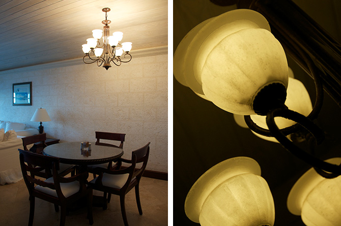 Dining Room of the Ocean View Suite at The Crane Residential Resort