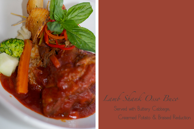 Lamb Osso Buco at The Mews Restaurant Barbados