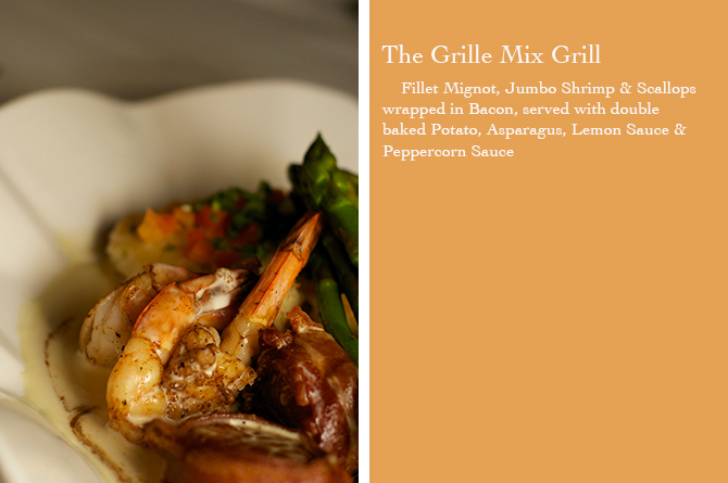The Grille Grill Mix at The Grille Restaurant The Hilton Hotel Barbados