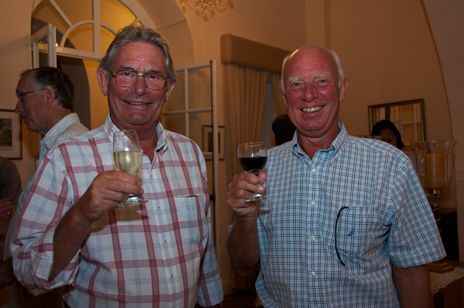 Raymond Wilman & John Morris at the reception for long standing visitors