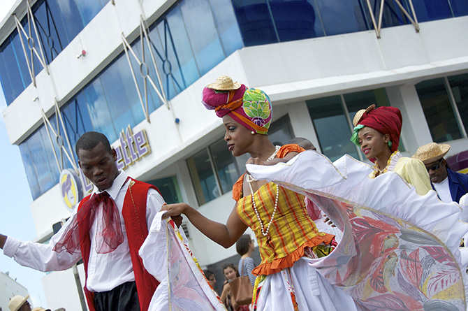 Parade at the 375th Celebration of Parliament in Barbados