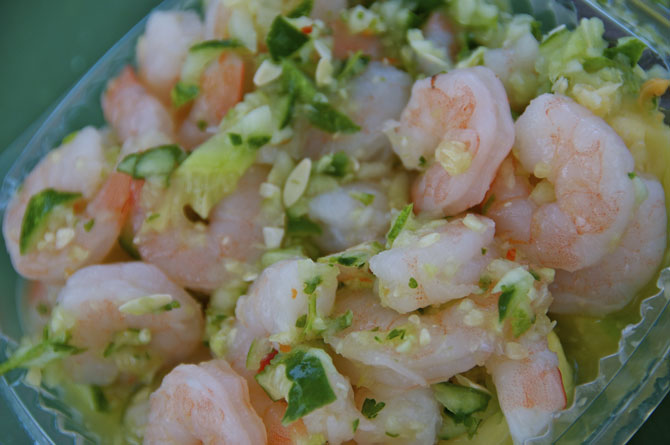 Pickled shrimp at Bay Tavern, Martin's Bay, Barbados