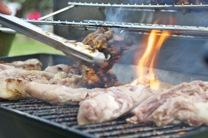 BBQ Pigtails from Heritage Delightz at Sizzle Street Barbados Food Wine and Rum Festival