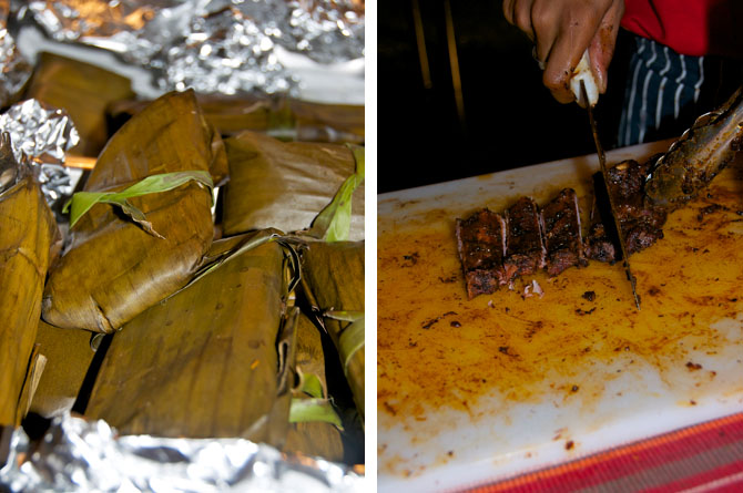Conkies and Smoked Ribs at Sizzle Street Barbados Food, Wine and Rum Festival