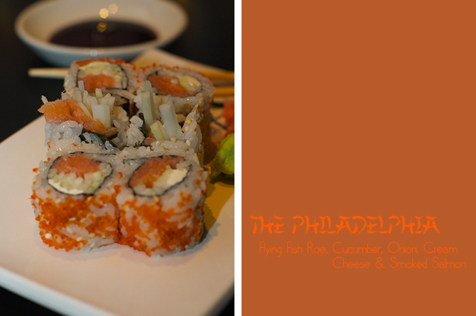The Philadelphia Sushi Roll at Zen The Crane Resort Barbados