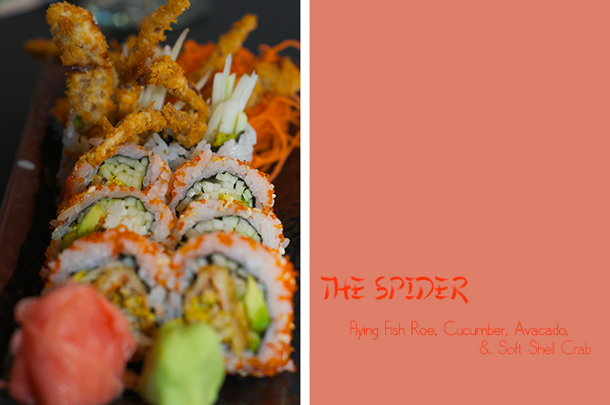 The Spider Sushi Roll at Zen The Crane Resort Barbados 