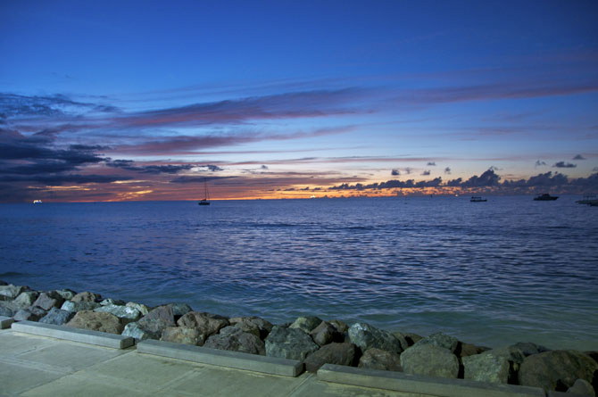 Our view at The Tides Restaurant Barbados