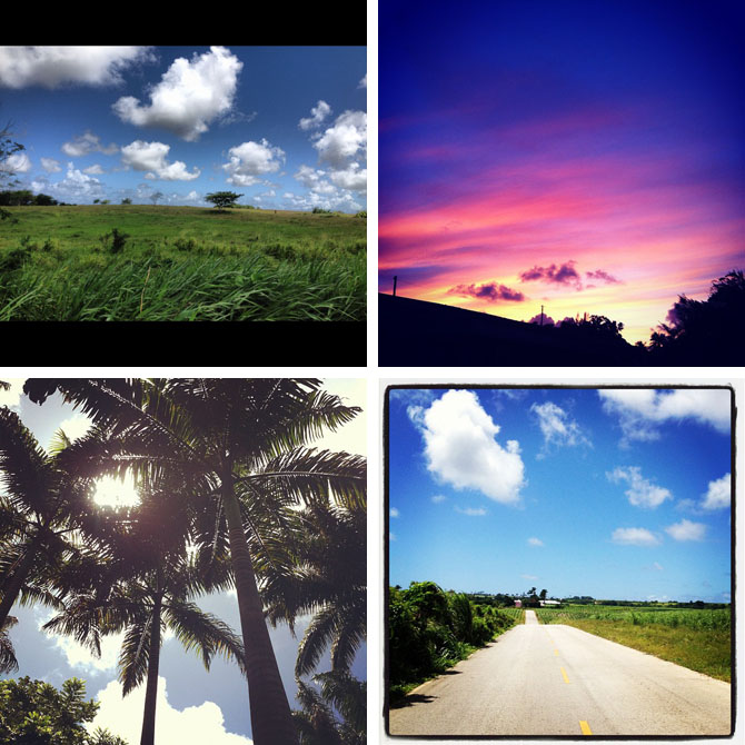 Country Roads and Sunsets in Barbados