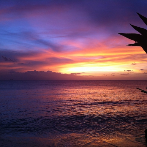 Sunset on the West Coast of Barbados