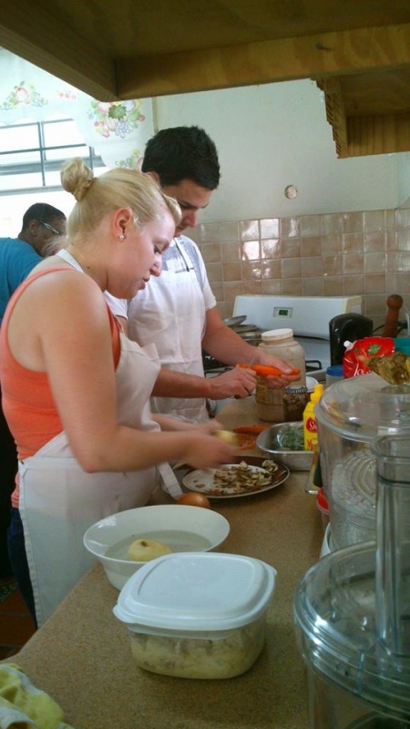 Preparing food