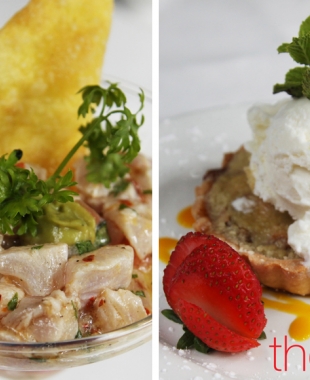 Ceviche & Apple Crumble at The Mews Restaurant Barbados Ceviche & Apple Crumble at The Mews Restaurant Barbados