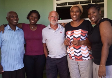 Cooking with the Perry's cooking class Barbados