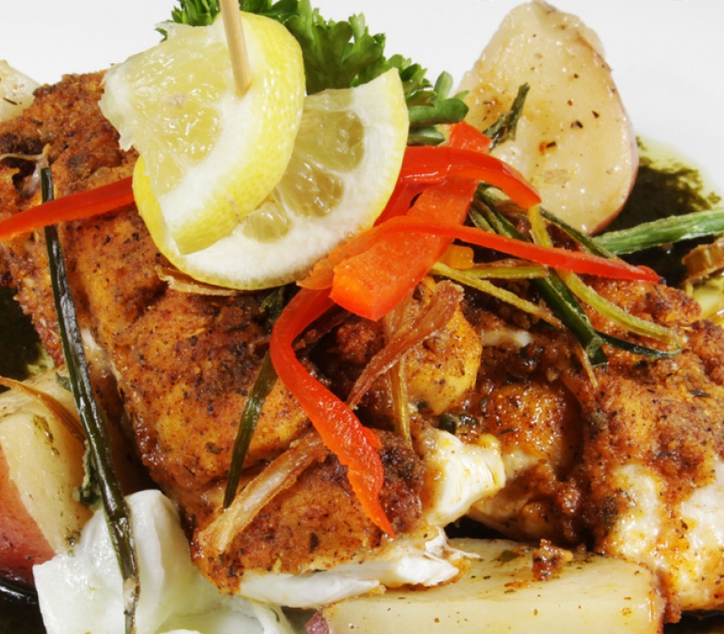 Catch of the Day at The Mews Restaurant Barbados