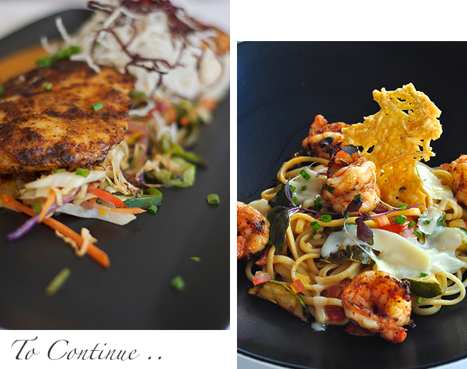 Entrees at The Tides Restaurant Barbados