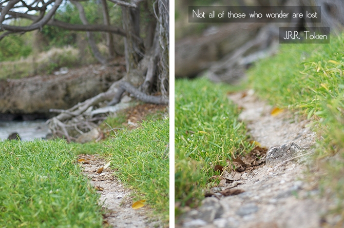 Not all of those who wander are lost