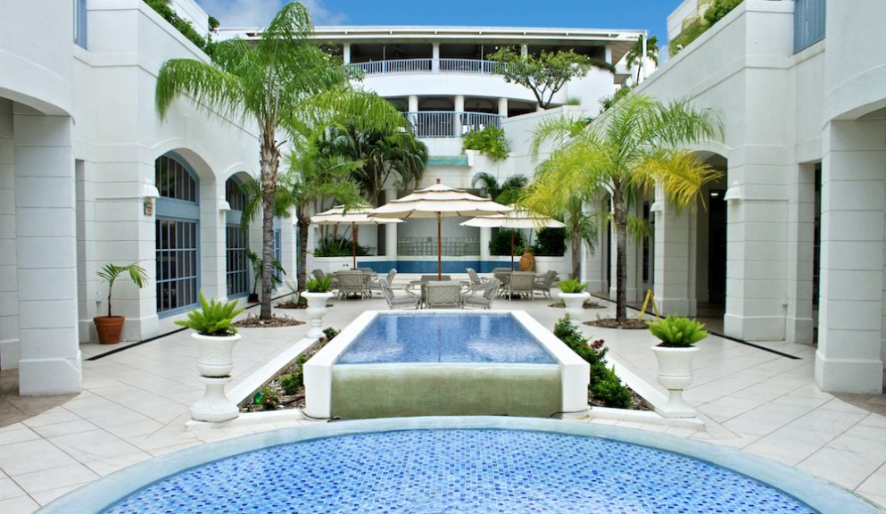 Savannah Beach Hotel Barbados- Courtyard