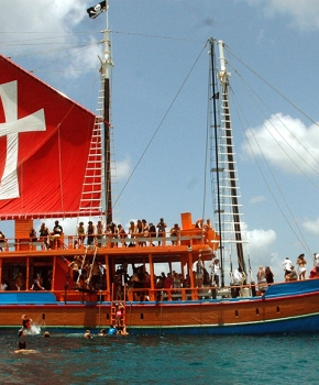 Main Boat for Black Pearl Party Cruises Barbados