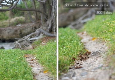Not all of those who wander are lost