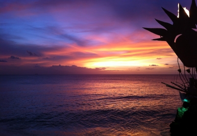 Sunset on the West Coast of Barbados